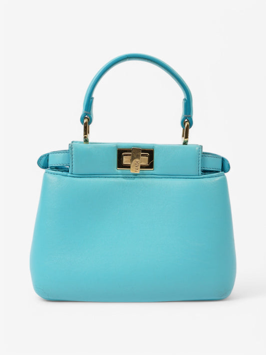 Fendi Peekaboo Light Blue  Nappa Leather