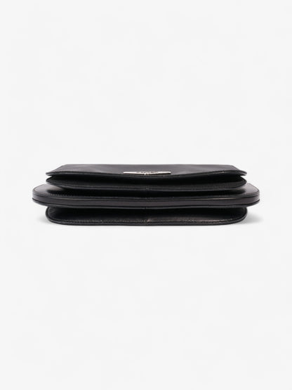 Prada Nylon and Leather Shoulder Bag in Black Black Nylon