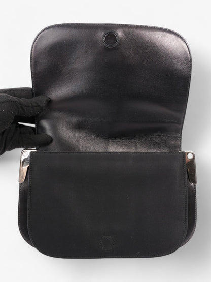 Prada Nylon and Leather Shoulder Bag in Black Black Nylon