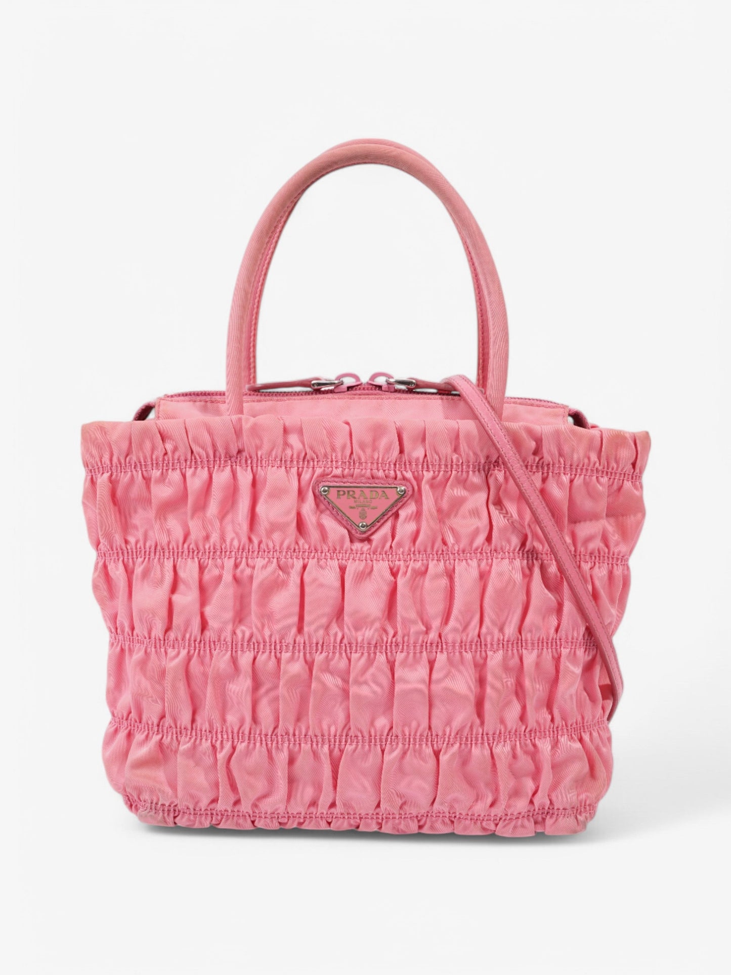 Prada Nylon Tote Pink Nylon