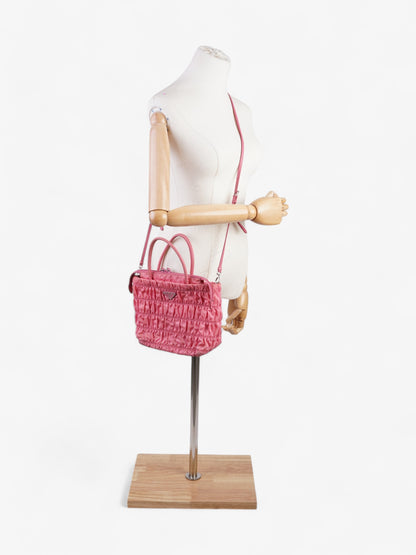 Prada Nylon Tote Pink Nylon