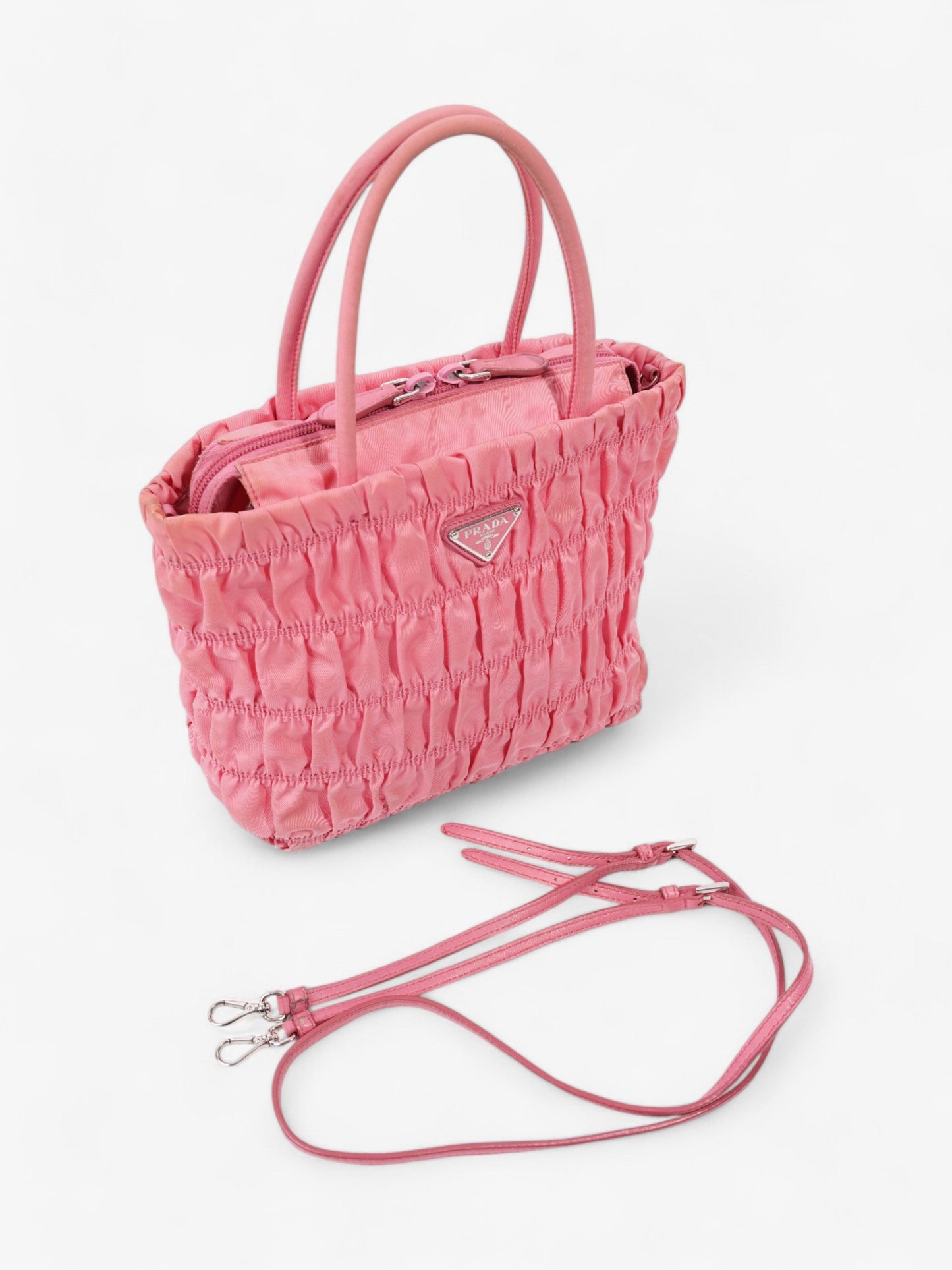 Prada Nylon Tote Pink Nylon