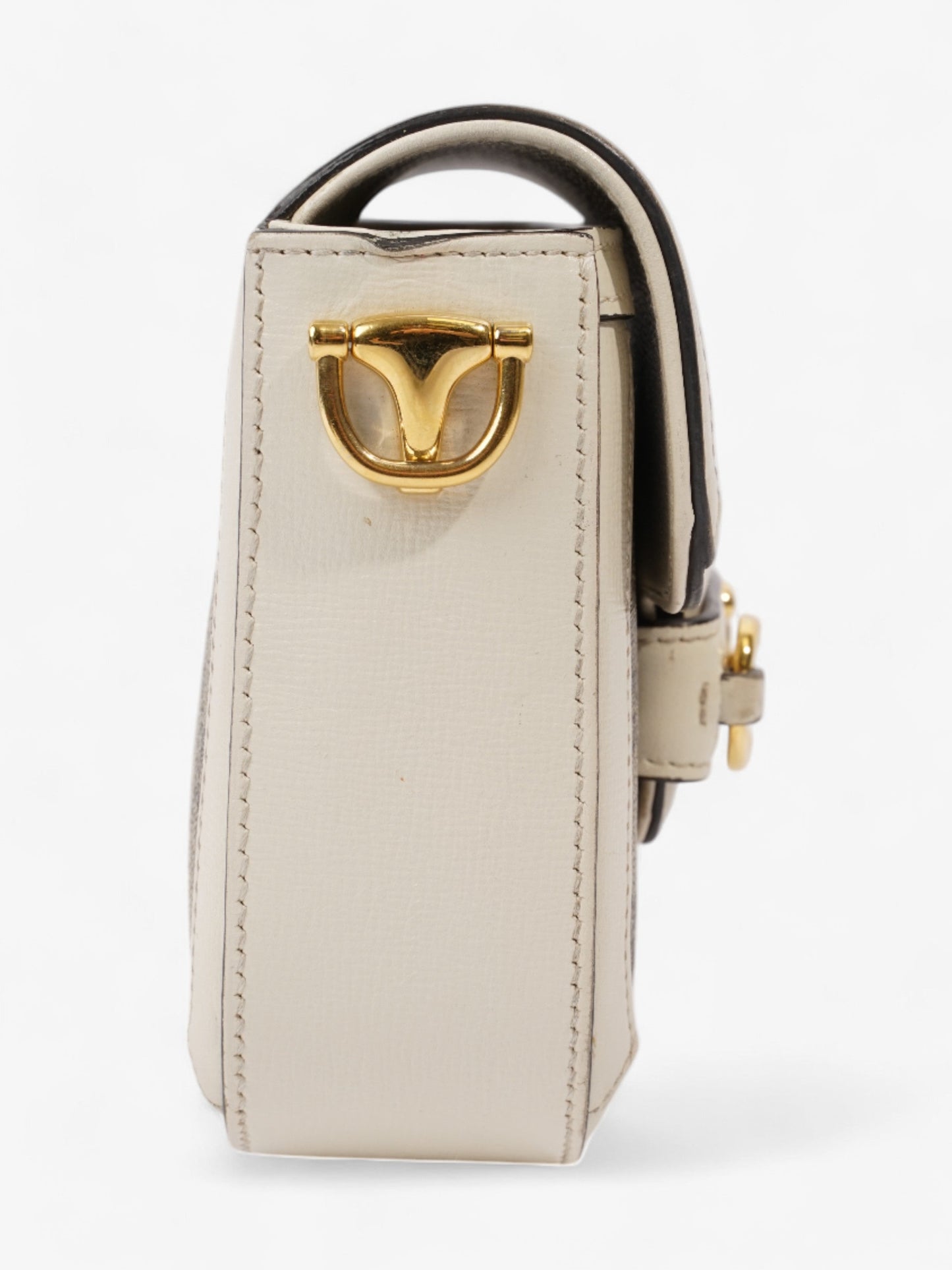 Gucci Horsebit 1955 Mini Bag White / Monogram Coated Canvas