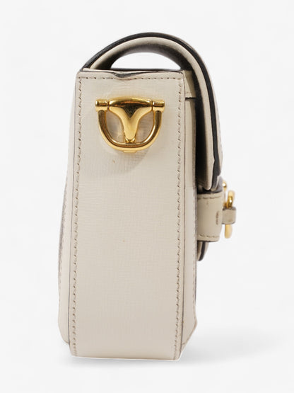 Gucci Horsebit 1955 Mini Bag White / Monogram Coated Canvas