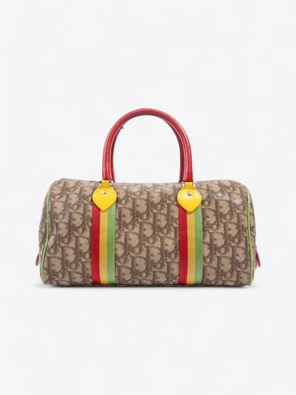 Christian Dior Boston Diorissimo Canvas Bag Monogram / Red Coated Canvas