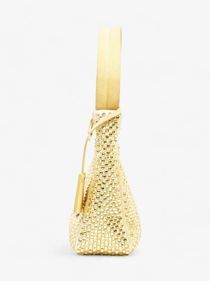 Prada Hobo Re-Edition 2000 Yellow Silk