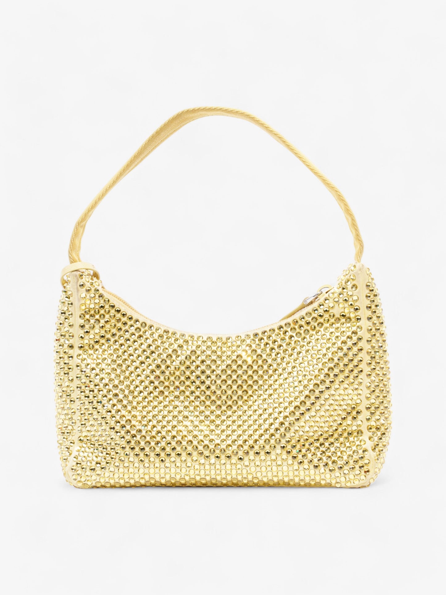 Prada Hobo Re-Edition 2000 Yellow Silk