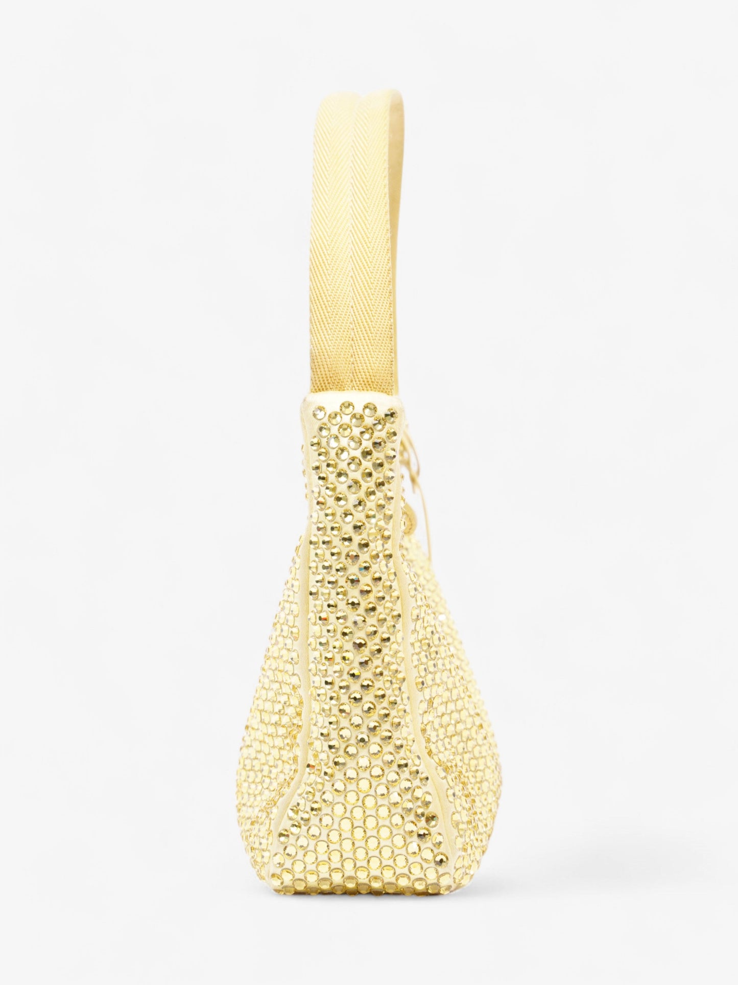 Prada Hobo Re-Edition 2000 Yellow Silk