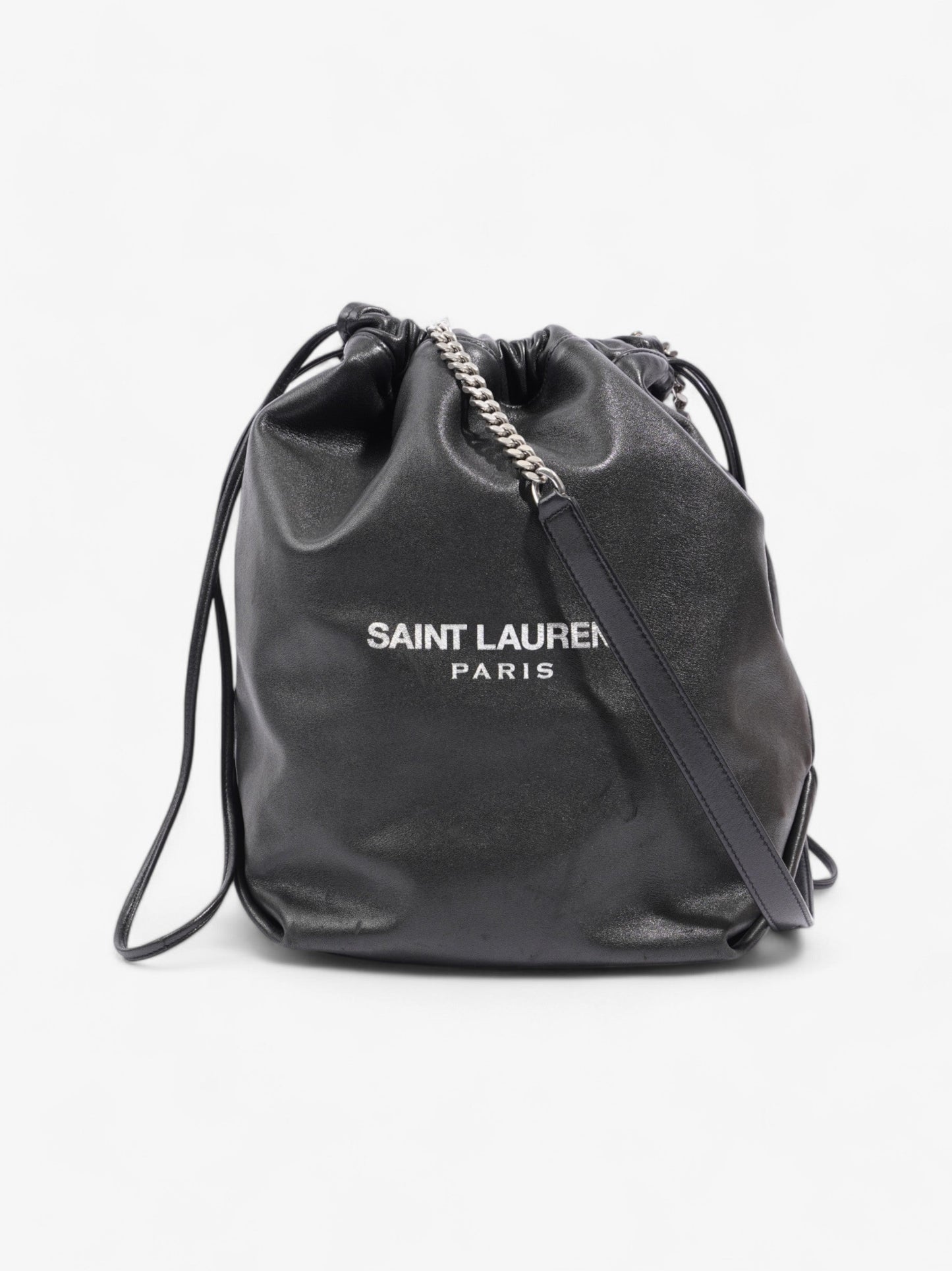 Saint Laurent Teddy Chain Black Leather