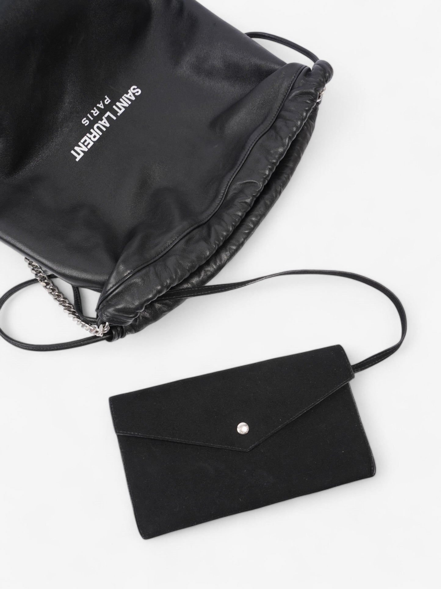 Saint Laurent Teddy Chain Black Leather