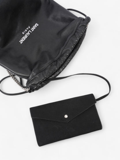 Saint Laurent Teddy Chain Black Leather