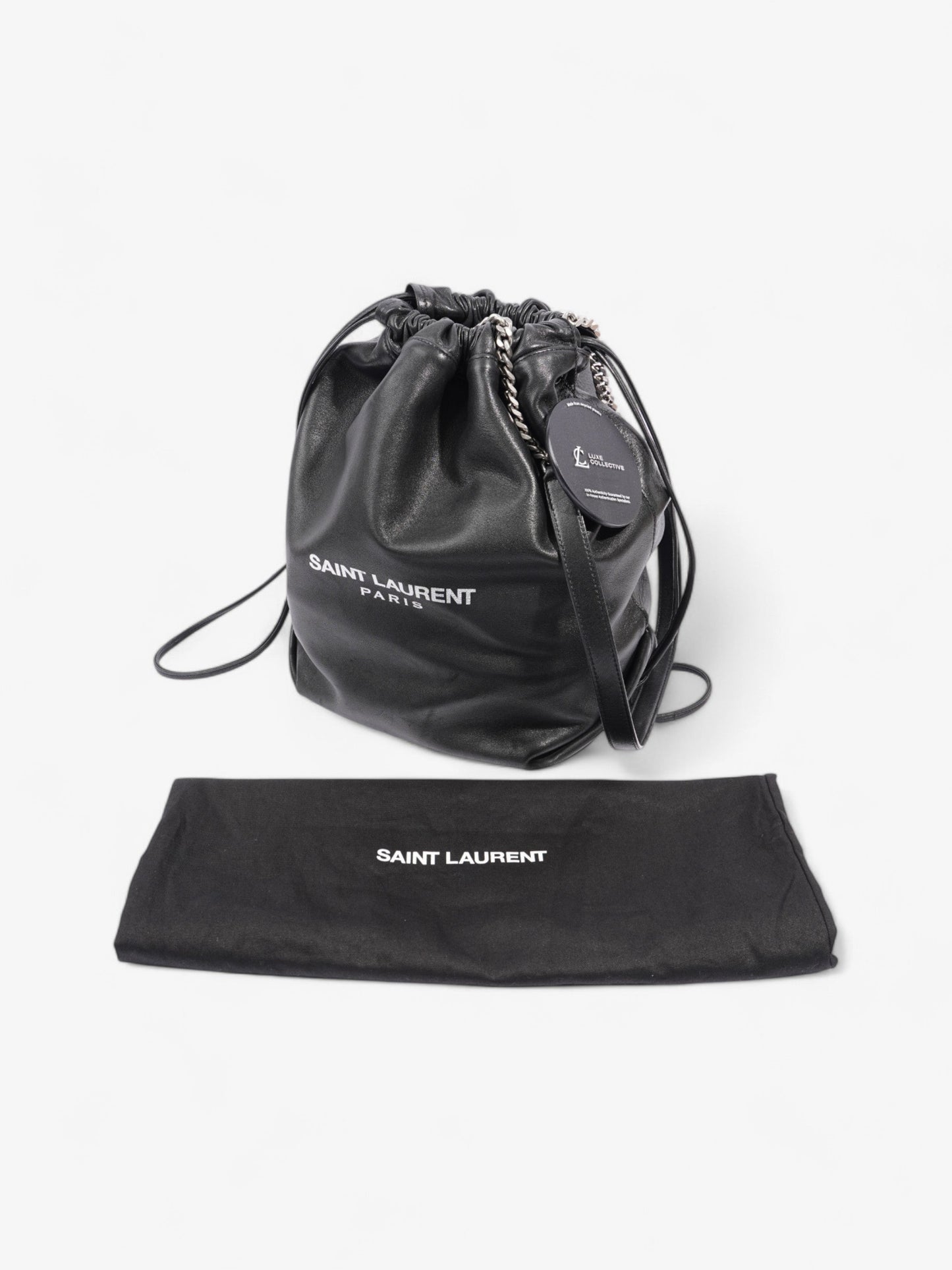 Saint Laurent Teddy Chain Black Leather