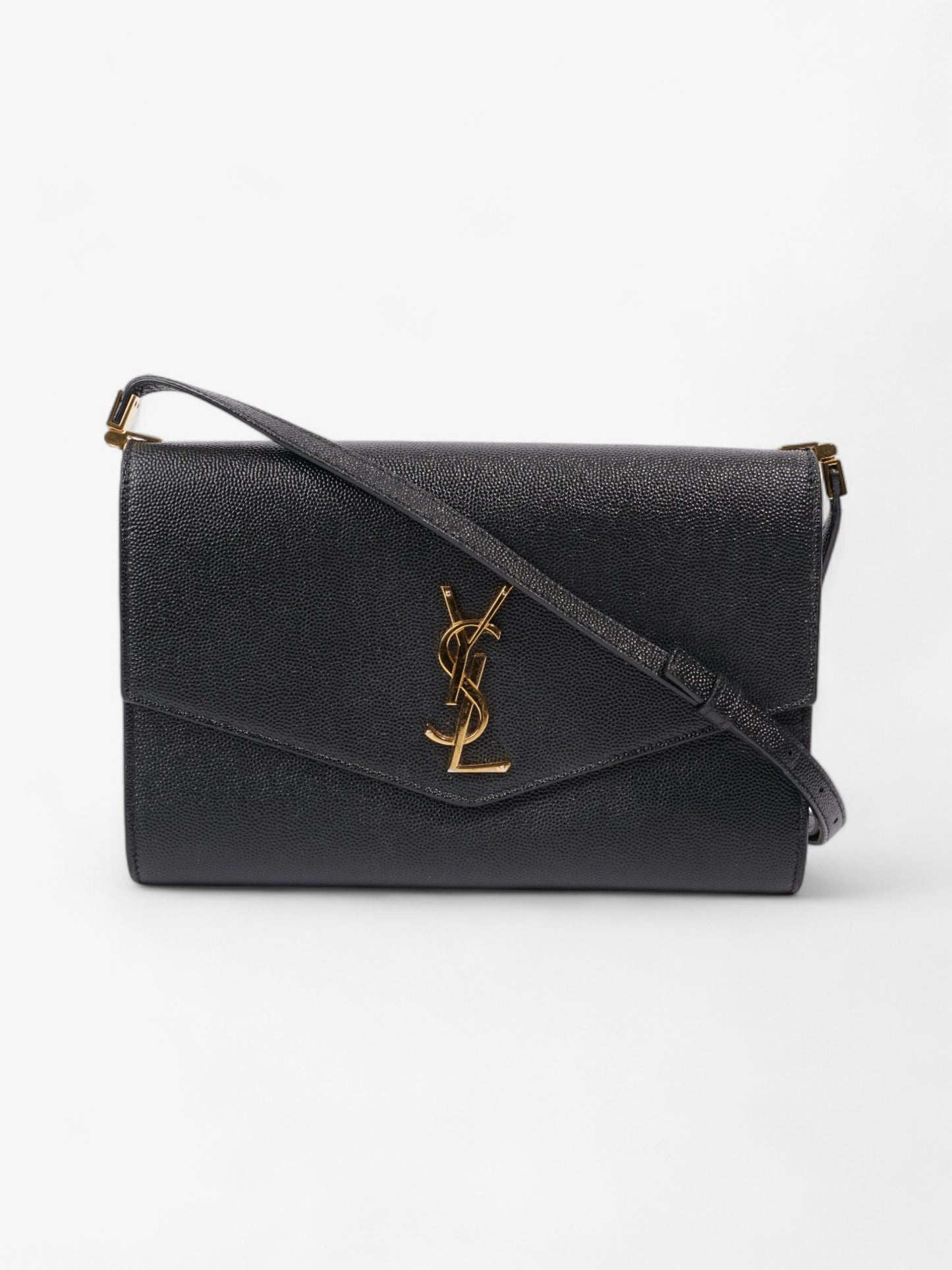 Saint Laurent Uptown Crossbody Black Leather Mini