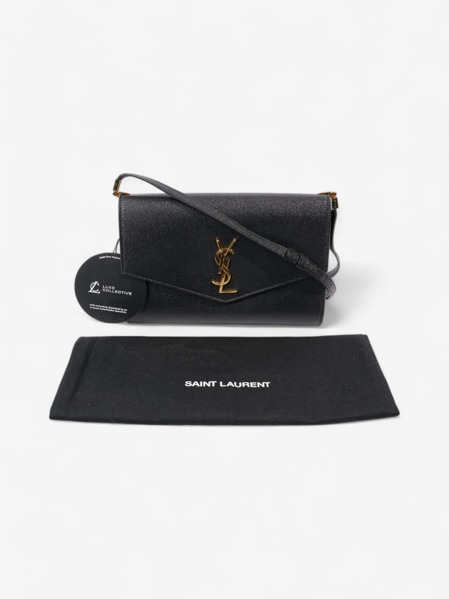 Saint Laurent Uptown Crossbody Black Leather Mini