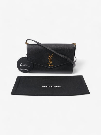 Saint Laurent Uptown Crossbody Black Leather Mini