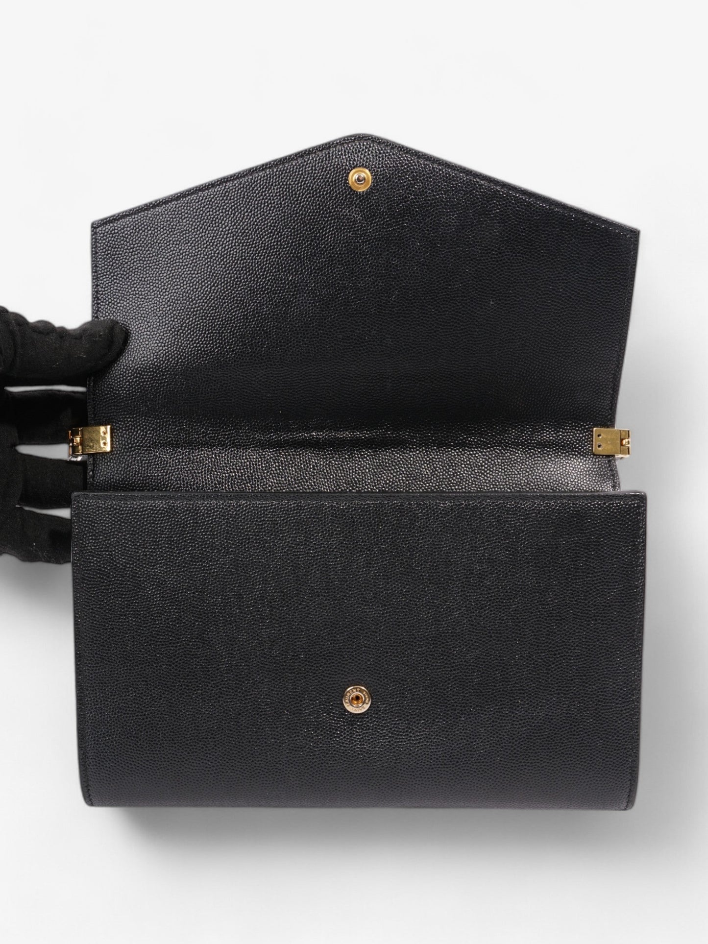Saint Laurent Uptown Crossbody Black Leather Mini