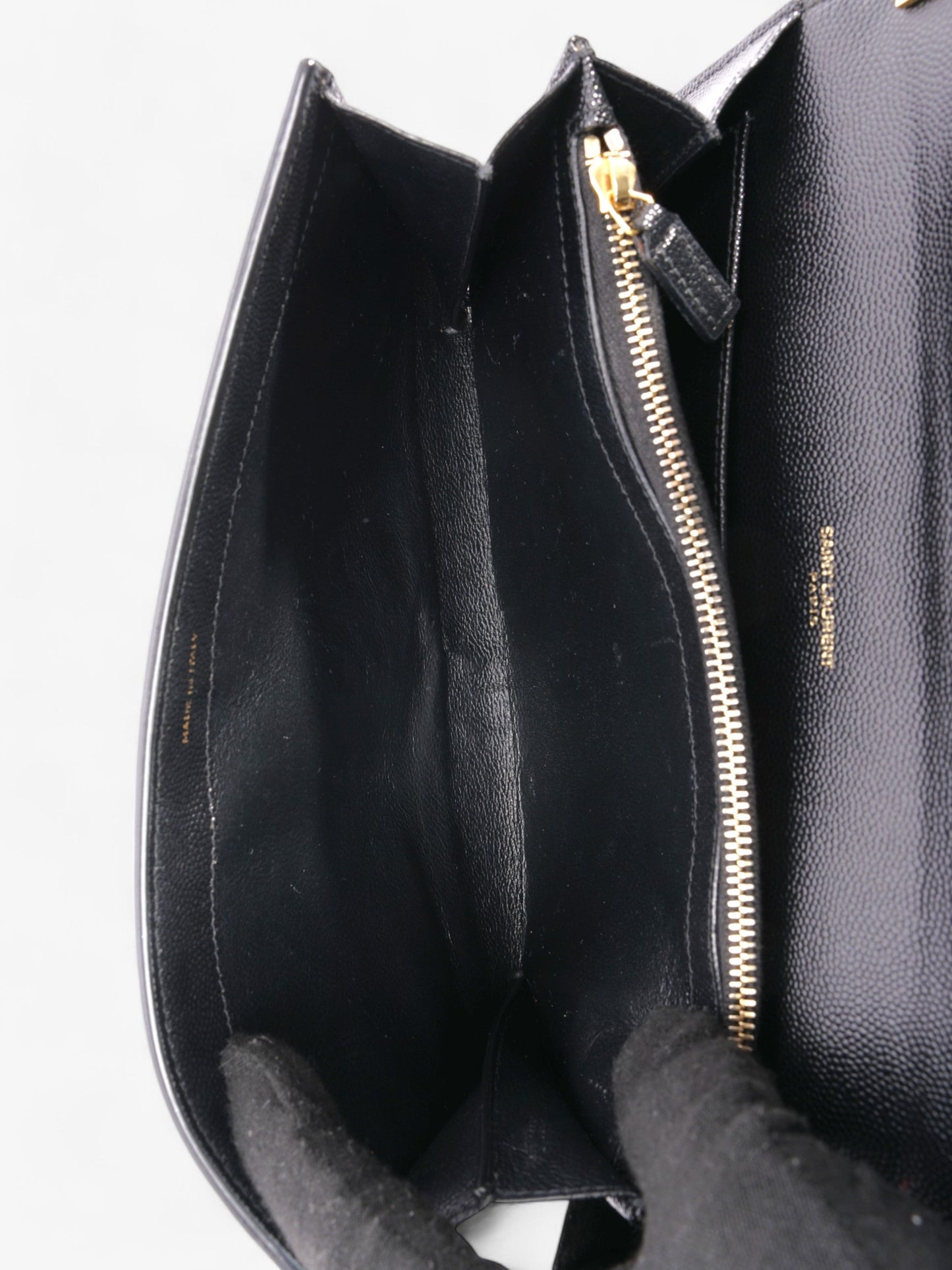 Saint Laurent Uptown Crossbody Black Leather Mini