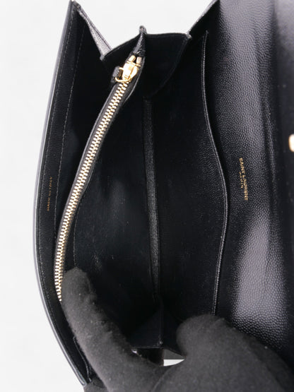 Saint Laurent Uptown Crossbody Black Leather Mini