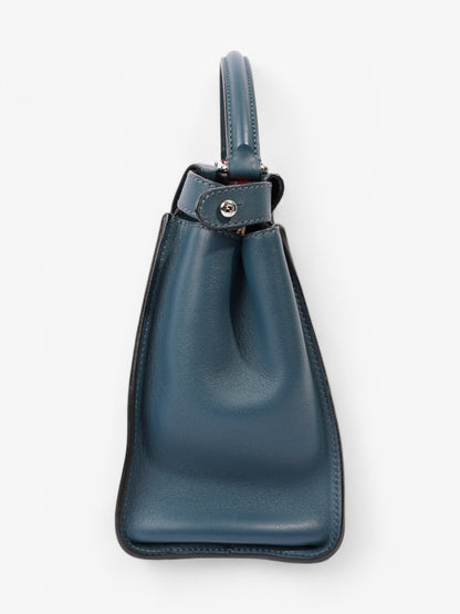 Fendi Peekaboo Handbag Blue / Orange Leather