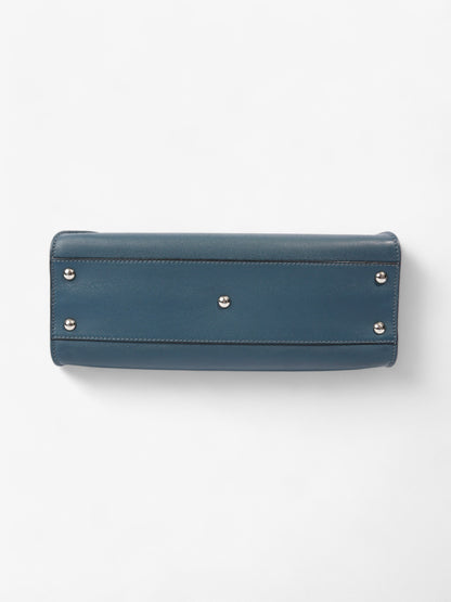 Fendi Peekaboo Handbag Blue / Orange Leather