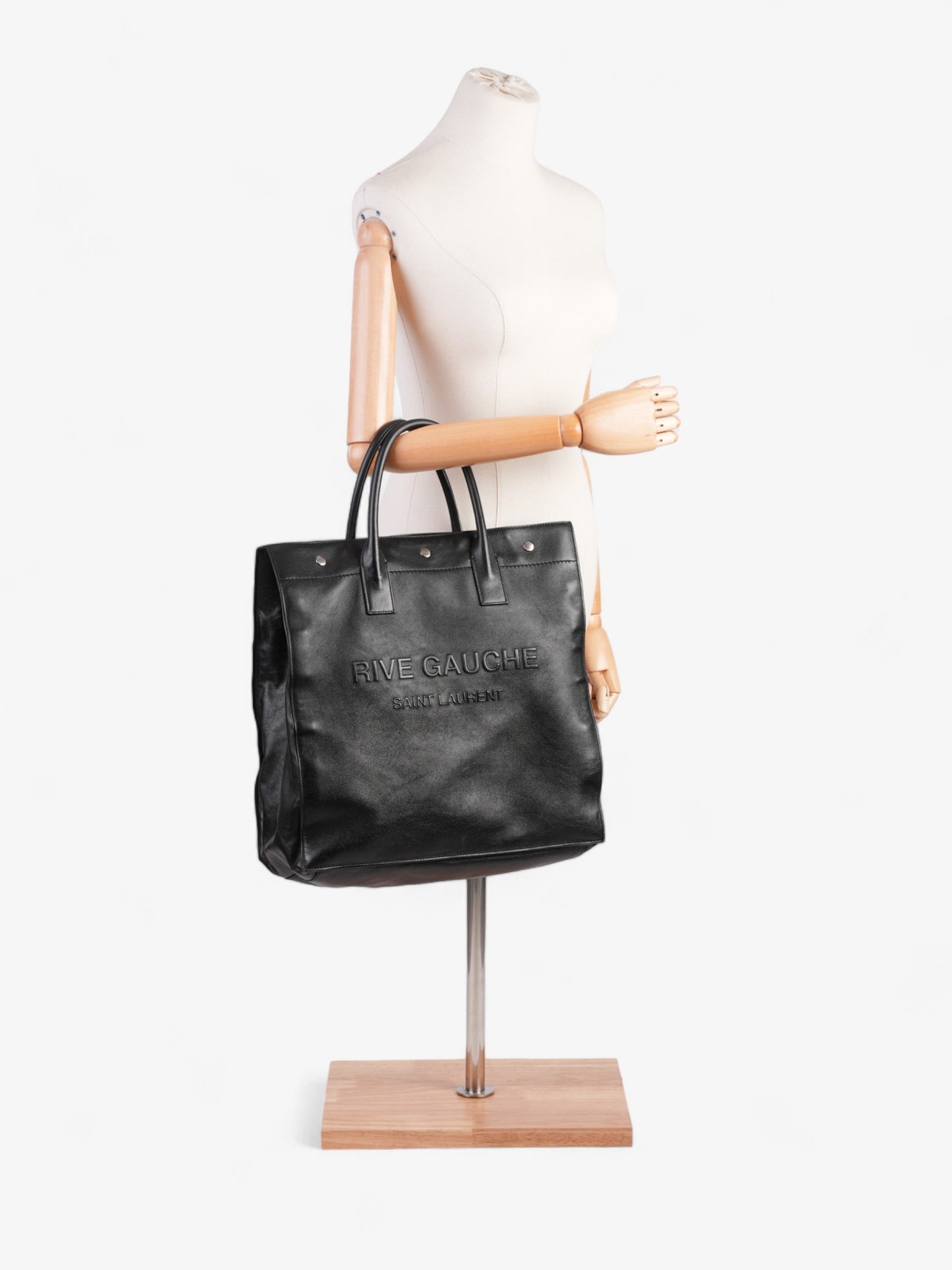 Saint Laurent Rive Gauche Black Leather Small