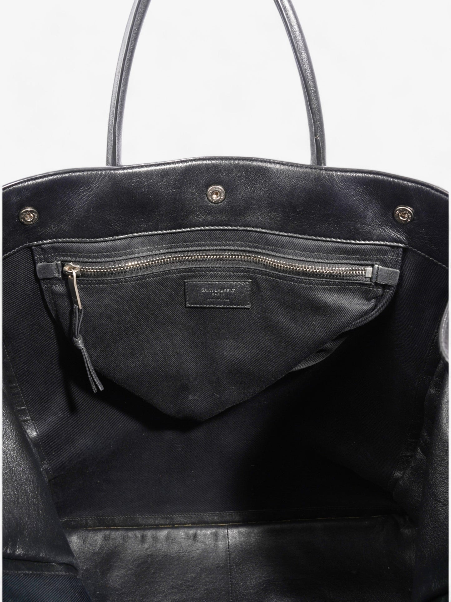 Saint Laurent Rive Gauche Black Leather Small