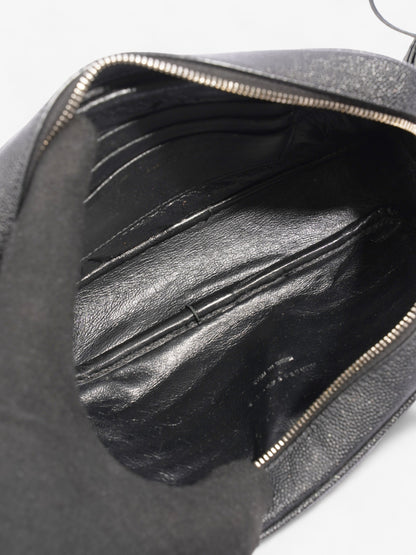 Saint Laurent Lou Crossbody Black Grained Leather Mini