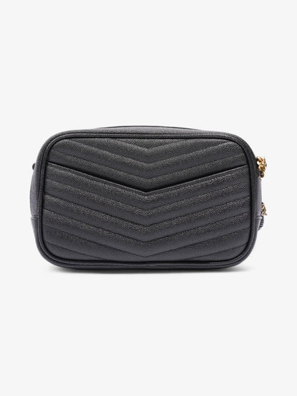 Saint Laurent Lou Crossbody Black Grained Leather Mini