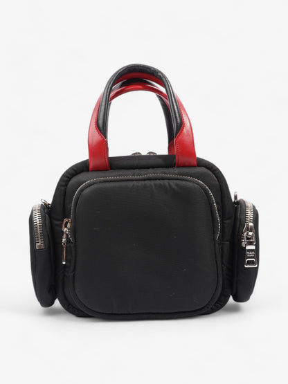 Prada Cargo Pocket Tote Black / Red Re Nylon