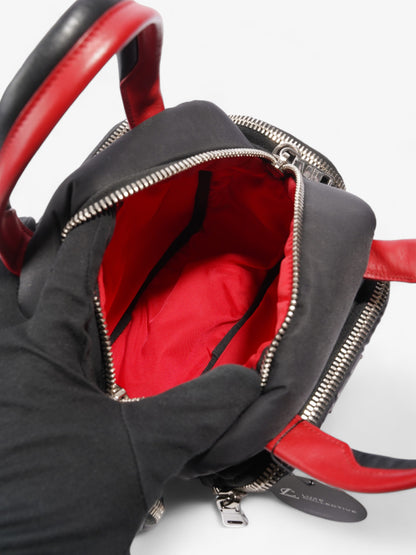 Prada Cargo Pocket Tote Black / Red Re Nylon