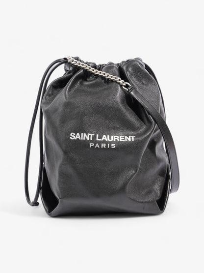 Saint Laurent Sac Pouch Black Leather