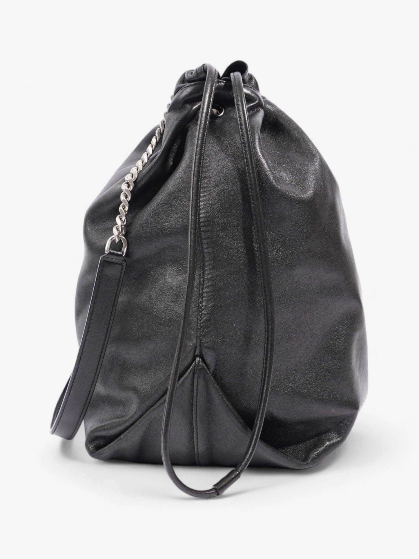Saint Laurent Sac Pouch Black Leather