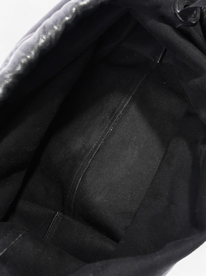 Saint Laurent Sac Pouch Black Leather