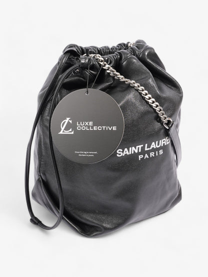 Saint Laurent Sac Pouch Black Leather