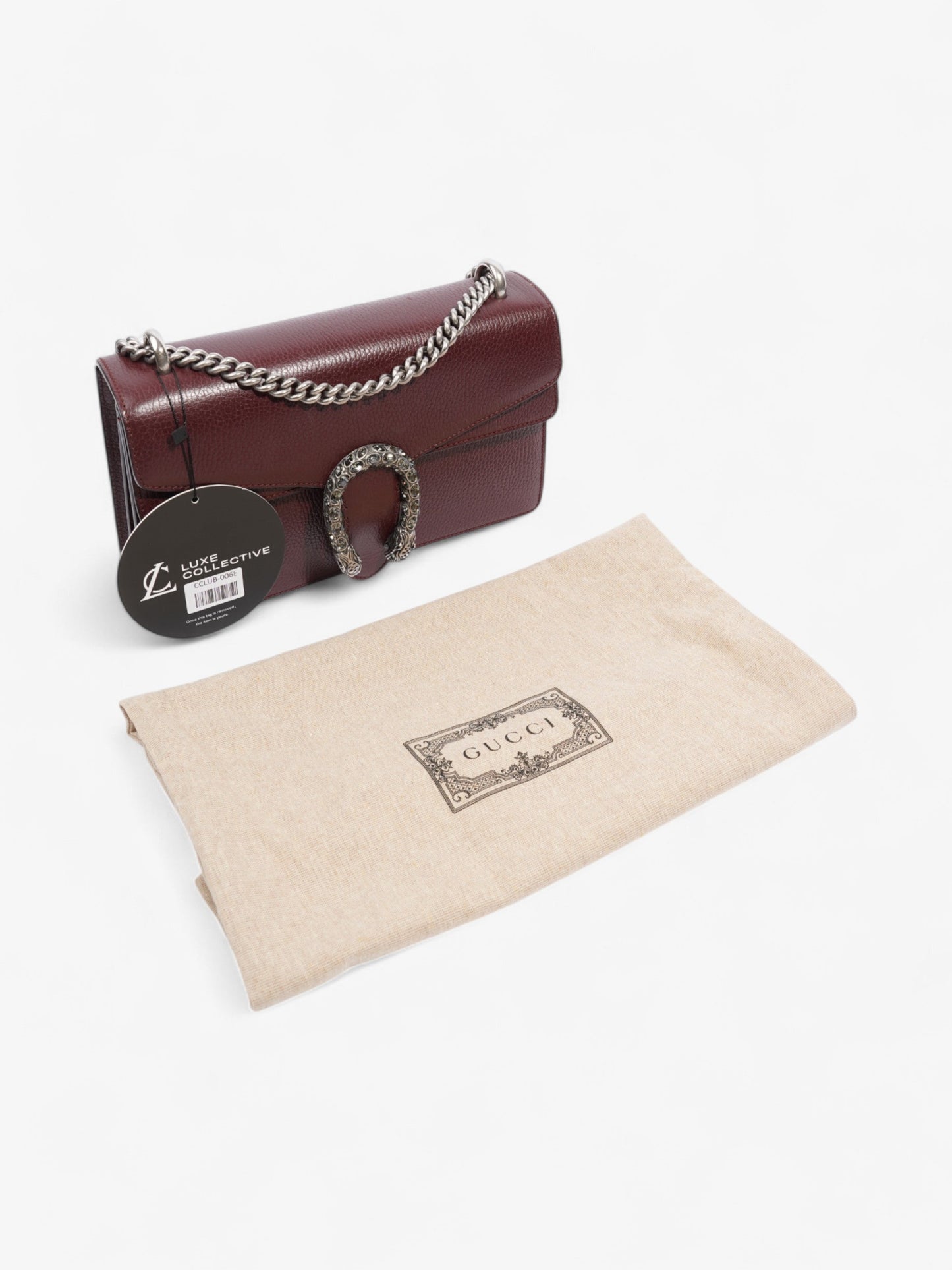 Gucci Dionysus Burgundy Leather Small