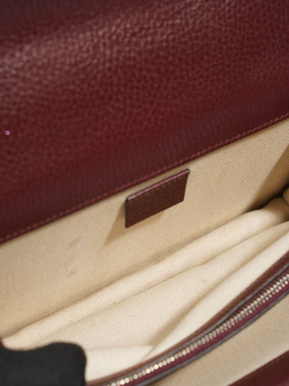 Gucci Dionysus Burgundy Leather Small