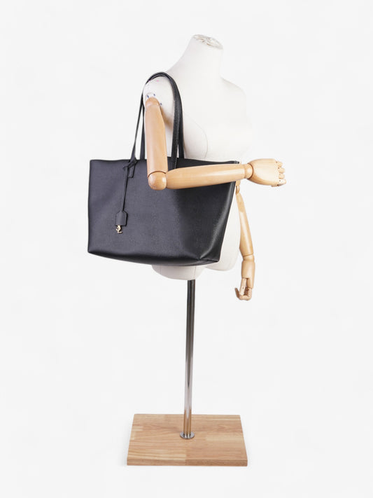 Saint Laurent Shopper Tote Black Leather