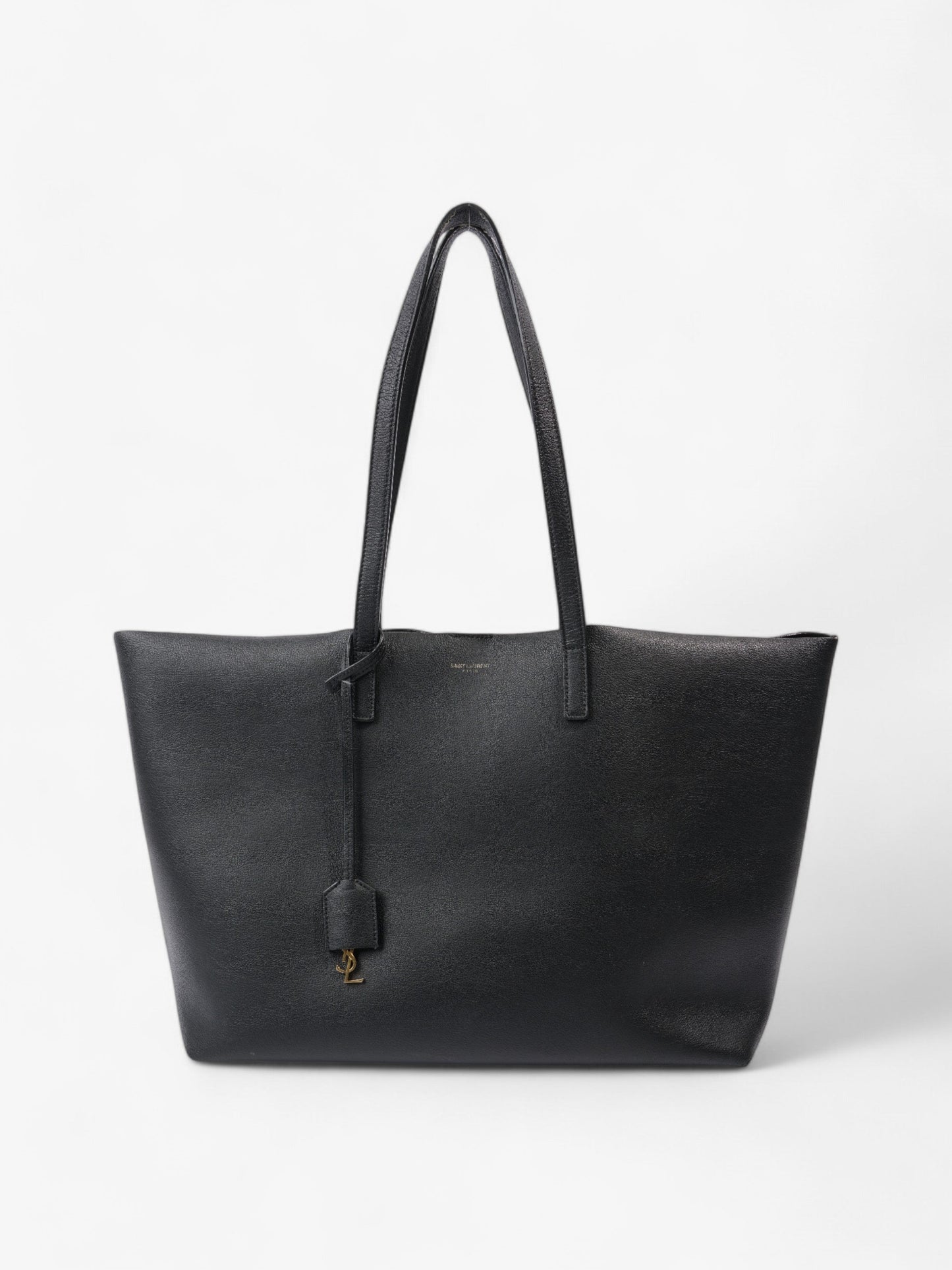 Saint Laurent Shopper Tote Black Leather
