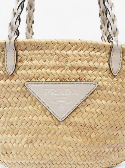 Prada Basket bag Beige / White Wicker