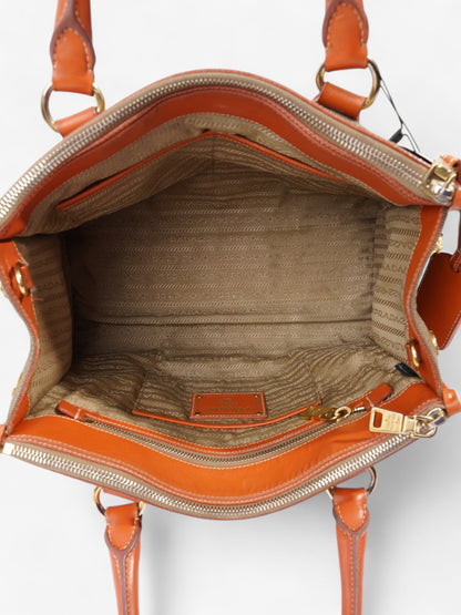 Prada Canvas Tote Brown / Beige / Orange Canvas