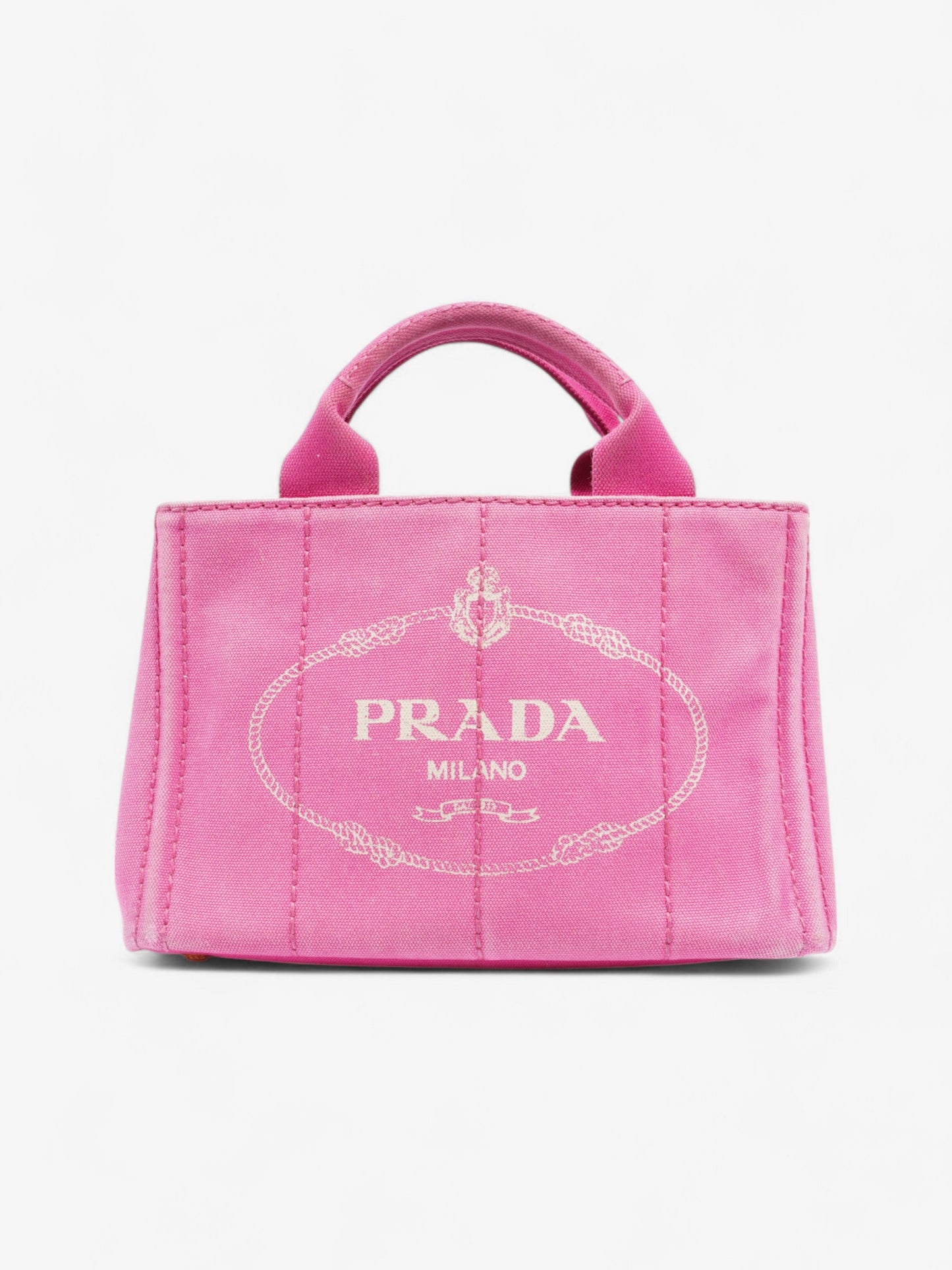 Prada Canapa Tote Pink Cotton
