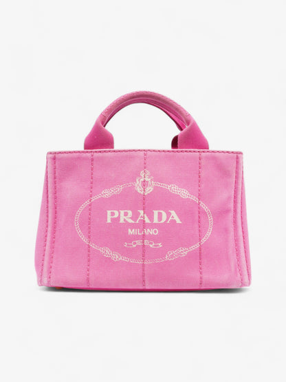 Prada Canapa Tote Pink Cotton