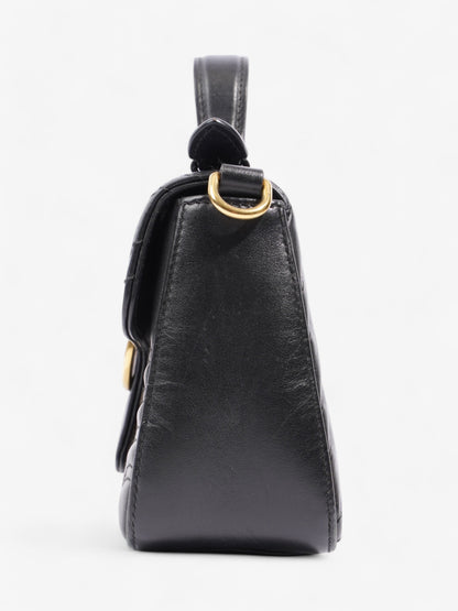 Gucci GG Marmont Mini Top Handle Bag in Quilted Black Leather Black GG Supreme Matelasse Leather Mini