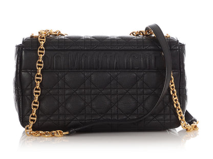 Dior Medium Black Lambskin Caro Bag