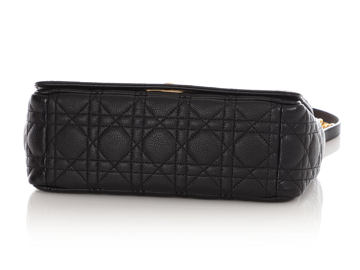 Dior Medium Black Lambskin Caro Bag