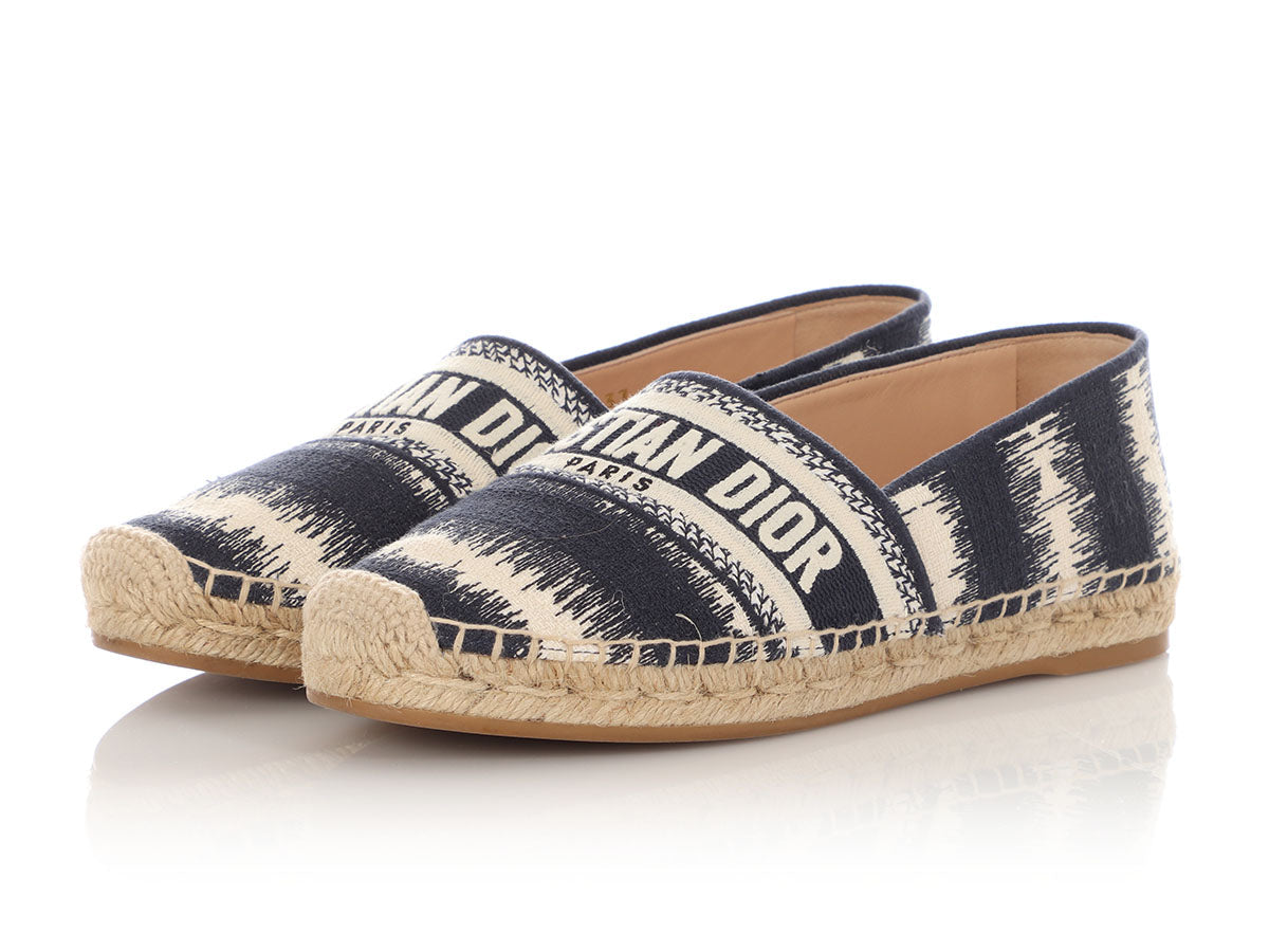 Dior Deep Blue Oblique Espadrilles