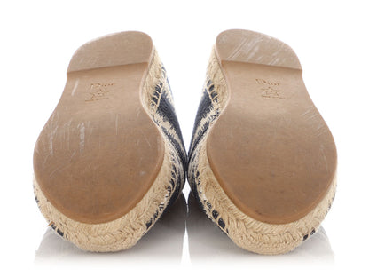 Dior Deep Blue Oblique Espadrilles