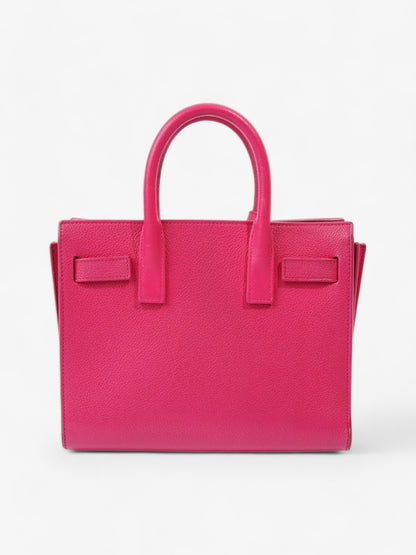 Saint Laurent Sac De Jour Lipstick Fuschia Calfskin Leather Nano
