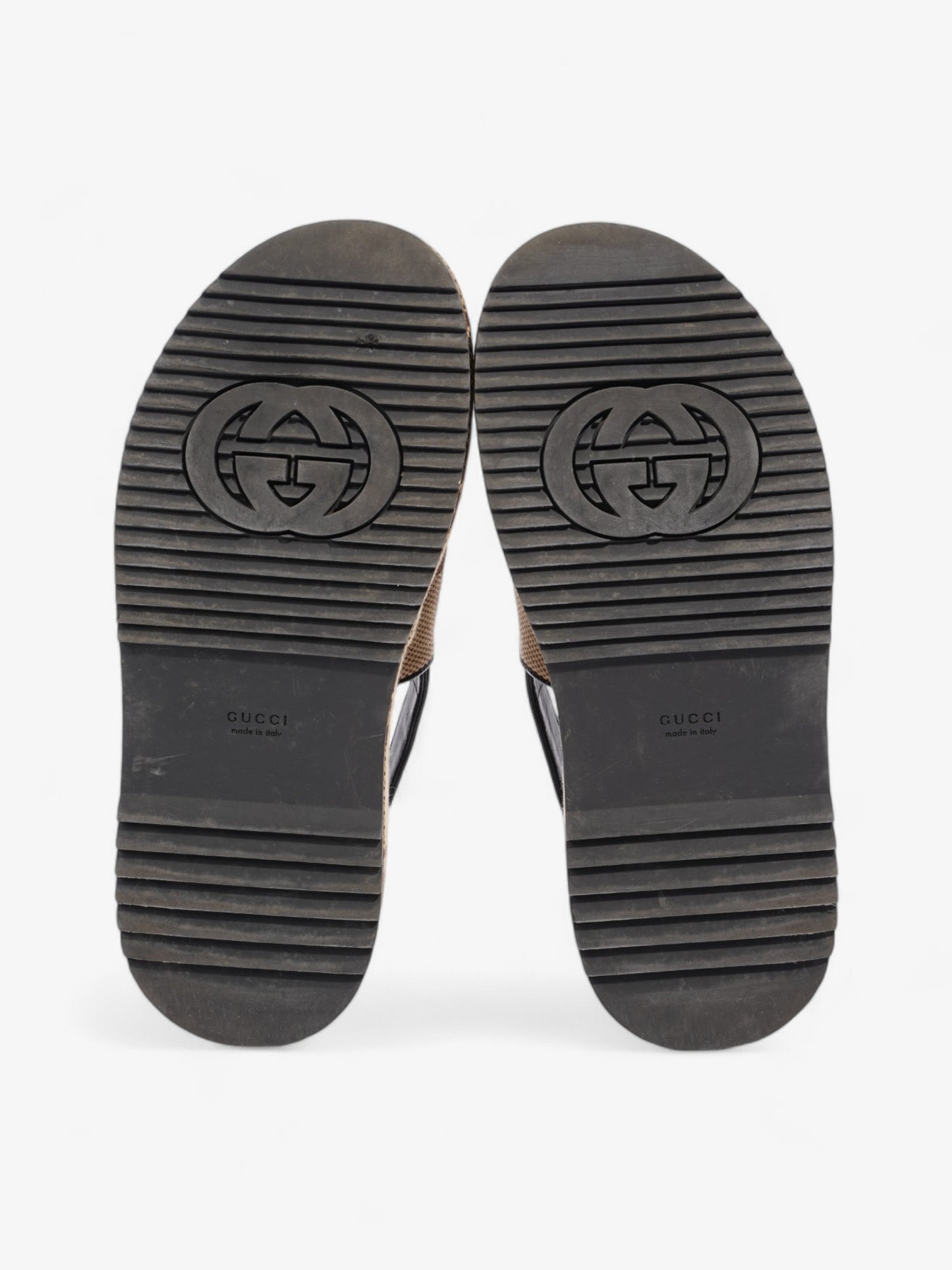 Gucci GG Angelina Platform Sandal GG Supreme / Black Canvas EU 39.5 UK 6.5