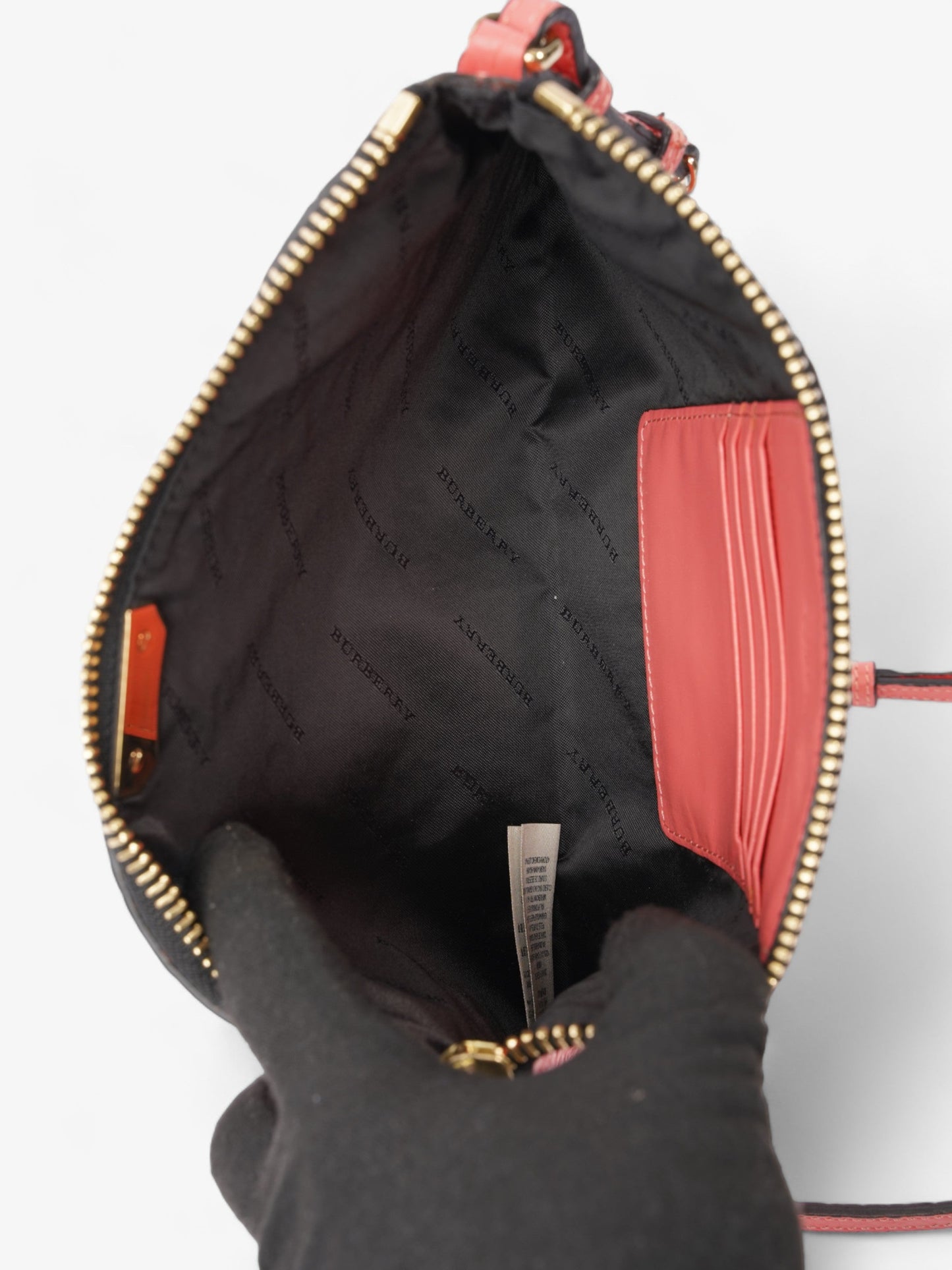 Burberry Chichester Coral Leather